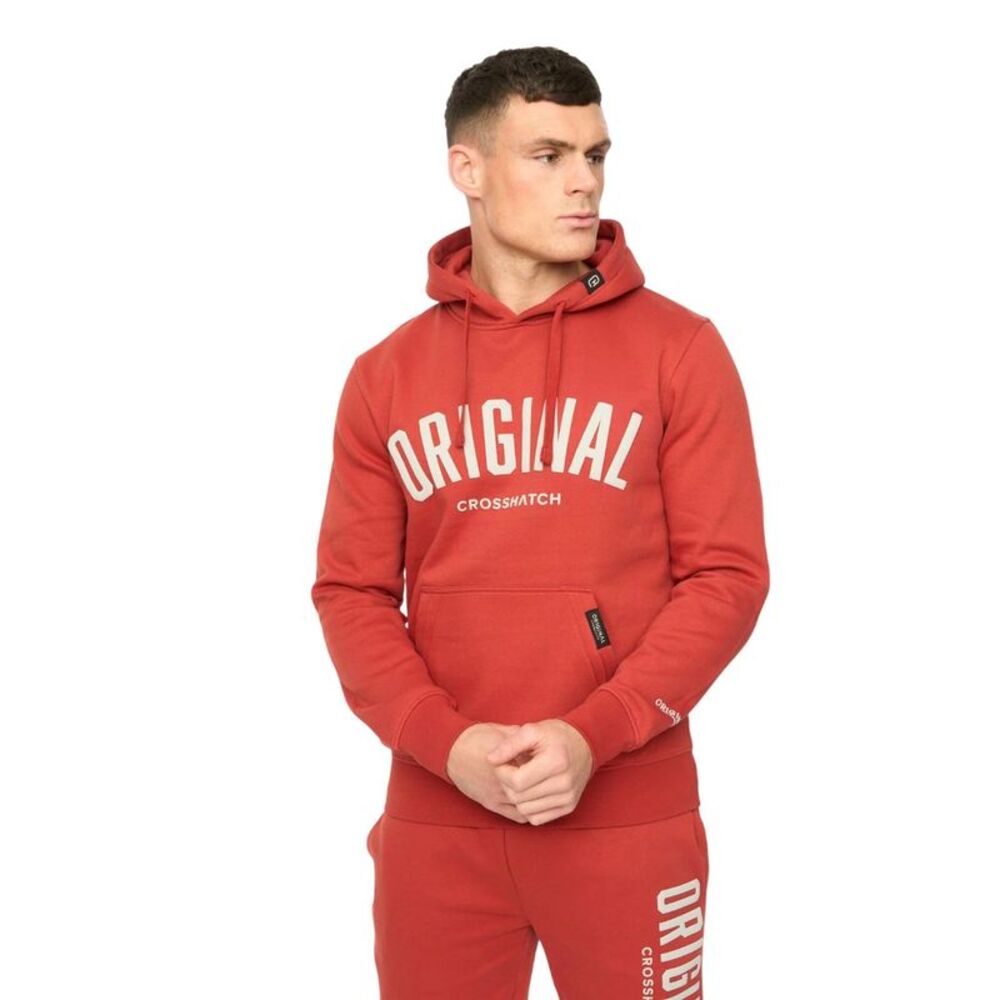 Crosshatch Mens Kensby Hoodie / Red